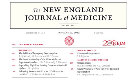 journawatch|The New England Journal of Medicine .